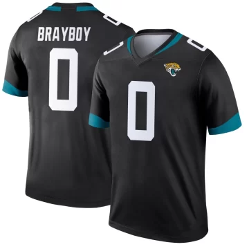 Men's Jacksonville Jaguars ＃0 Chandler Brayboy Black Legend Jersey