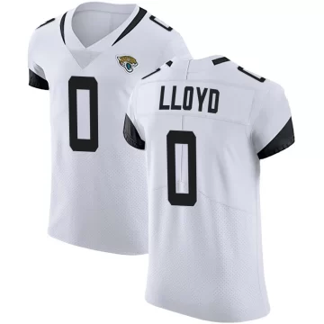 Men's Jacksonville Jaguars ＃0 Devin Lloyd White Elite Vapor Untouchable Road Jersey