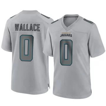 Men's Jacksonville Jaguars ＃0 Levi Wallace Gray Game Atmosphere Fashion Jersey