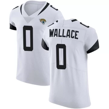 Men's Jacksonville Jaguars ＃0 Levi Wallace White Elite Vapor Untouchable Road Jersey