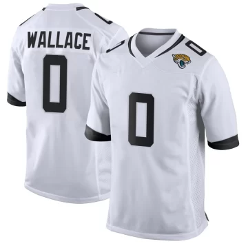 Men's Jacksonville Jaguars ＃0 Levi Wallace White Game Jersey