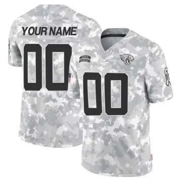 Men's Jacksonville Jaguars ＃00 Custom Arctic Camo Limited 2024 Salute to Service Jersey
