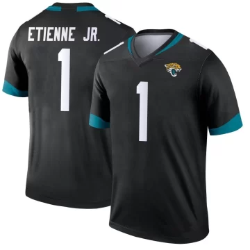 Men's Jacksonville Jaguars ＃1 Travis Etienne Jr. Black Legend Jersey