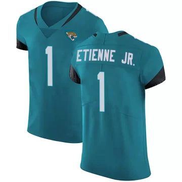 Men's Jacksonville Jaguars ＃1 Travis Etienne Jr. Teal Elite Vapor Untouchable Alternate Jersey