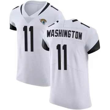 Men's Jacksonville Jaguars ＃11 Parker Washington White Elite Vapor Untouchable Road Jersey
