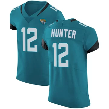 Men's Jacksonville Jaguars ＃12 Travis Hunter Teal Elite Vapor Untouchable Alternate Jersey
