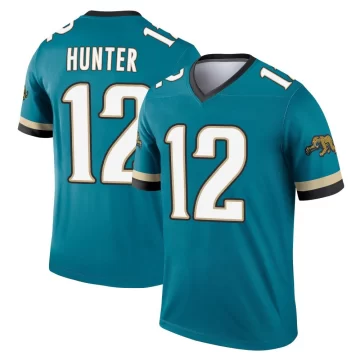 Men's Jacksonville Jaguars ＃12 Travis Hunter Teal Legend Prowler Throwback Jersey
