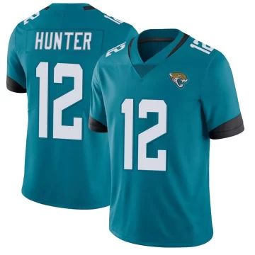 Men's Jacksonville Jaguars ＃12 Travis Hunter Teal Limited Vapor Untouchable Jersey
