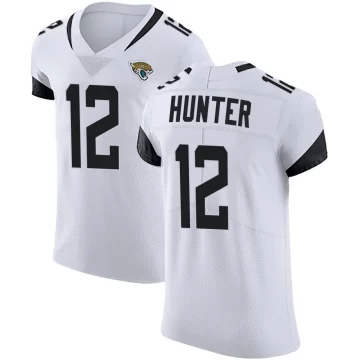 Men's Jacksonville Jaguars ＃12 Travis Hunter White Elite Vapor Untouchable Road Jersey