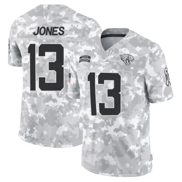 Men's Jacksonville Jaguars ＃13 Tim Jones Arctic Camo Limited 2024 Salute to Service Jersey