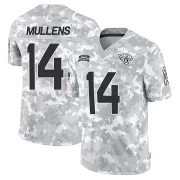 Men's Jacksonville Jaguars ＃14 Nick Mullens Arctic Camo Limited 2024 Salute to Service Jersey