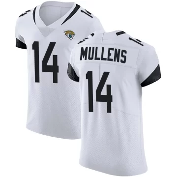 Men's Jacksonville Jaguars ＃14 Nick Mullens White Elite Vapor Untouchable Road Jersey
