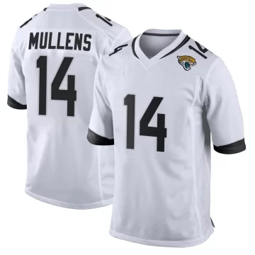 Men's Jacksonville Jaguars ＃14 Nick Mullens White Game Jersey