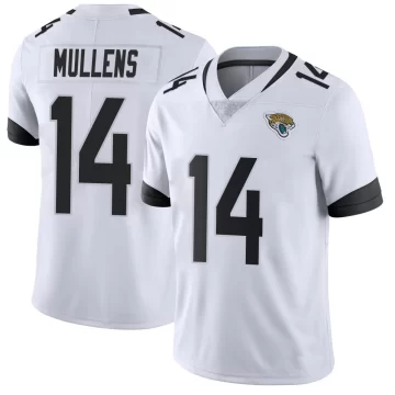 Men's Jacksonville Jaguars ＃14 Nick Mullens White Limited Vapor Untouchable Jersey