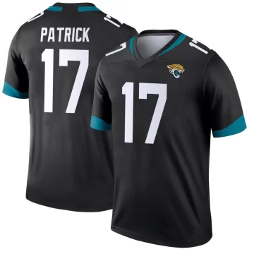 Men's Jacksonville Jaguars ＃17 Tim Patrick Black Legend Jersey