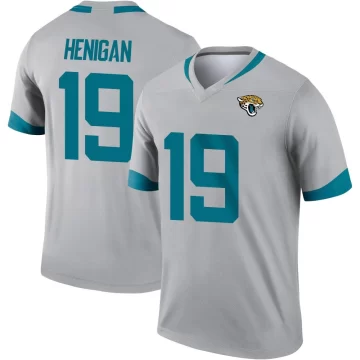 Men's Jacksonville Jaguars ＃19 Seth Henigan Legend Silver Inverted Jersey