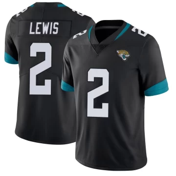 Men's Jacksonville Jaguars ＃2 Jourdan Lewis Black Limited Vapor Untouchable Jersey