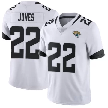 Men's Jacksonville Jaguars ＃22 Jarrian Jones White Limited Vapor Untouchable Jersey