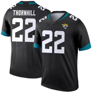 Men's Jacksonville Jaguars ＃22 Juan Thornhill Black Legend Jersey