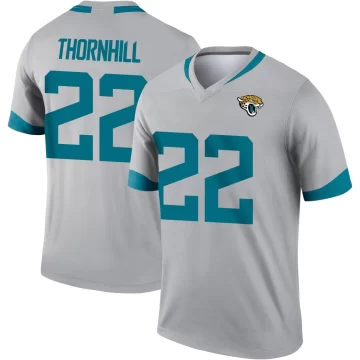 Men's Jacksonville Jaguars ＃22 Juan Thornhill Legend Silver Inverted Jersey