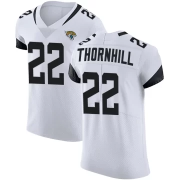 Men's Jacksonville Jaguars ＃22 Juan Thornhill White Elite Vapor Untouchable Road Jersey