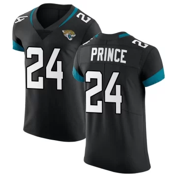 Men's Jacksonville Jaguars ＃24 De'Antre Prince Black Elite Vapor Untouchable Jersey