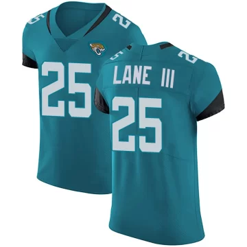 Men's Jacksonville Jaguars ＃25 Rayuan Lane III Teal Elite Vapor Untouchable Alternate Jersey