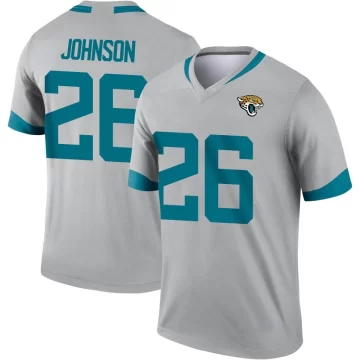 Men's Jacksonville Jaguars ＃26 Antonio Johnson Legend Silver Inverted Jersey