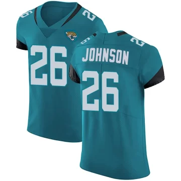 Men's Jacksonville Jaguars ＃26 Antonio Johnson Teal Elite Vapor Untouchable Alternate Jersey