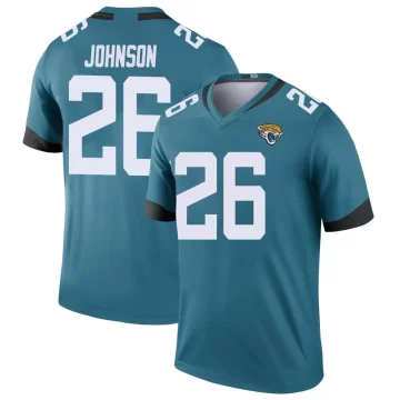 Men's Jacksonville Jaguars ＃26 Antonio Johnson Teal Legend Color Rush Jersey