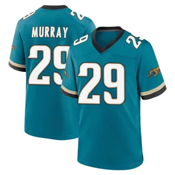Men's Jacksonville Jaguars ＃29 Eric Murray Teal Game Prowler Throwback Jersey