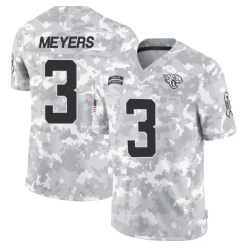 Men's Jacksonville Jaguars ＃3 Jakobi Meyers Arctic Camo Limited 2024 Salute to Service Jersey