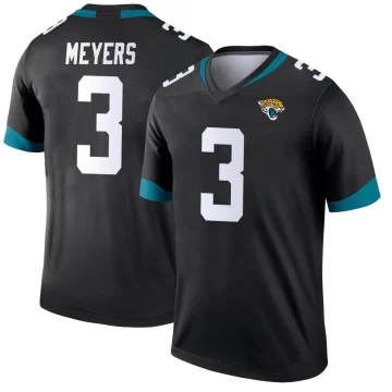 Men's Jacksonville Jaguars ＃3 Jakobi Meyers Black Legend Jersey