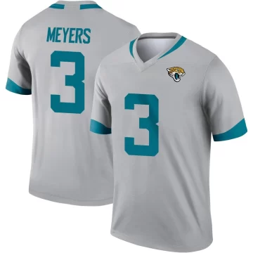Men's Jacksonville Jaguars ＃3 Jakobi Meyers Legend Silver Inverted Jersey