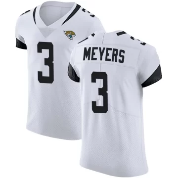 Men's Jacksonville Jaguars ＃3 Jakobi Meyers White Elite Vapor Untouchable Road Jersey