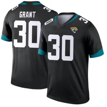 Men's Jacksonville Jaguars ＃30 Corey Grant Black Legend Jersey