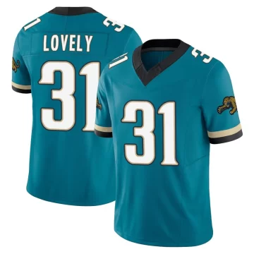 Men's Jacksonville Jaguars ＃31 Keni-H Lovely Teal Limited Prowler Throwback Vapor F.U.S.E. Jersey