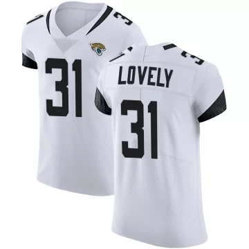 Men's Jacksonville Jaguars ＃31 Keni-H Lovely White Elite Vapor Untouchable Road Jersey