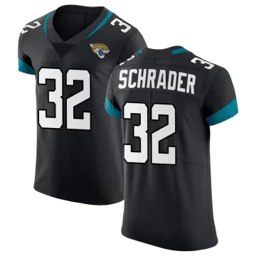 Men's Jacksonville Jaguars ＃32 Cody Schrader Black Elite Vapor Untouchable Jersey
