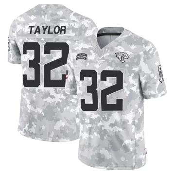 Men's Jacksonville Jaguars ＃32 Keith Taylor Arctic Camo Limited 2024 Salute to Service Jersey