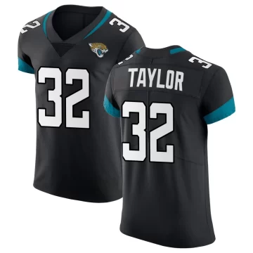 Men's Jacksonville Jaguars ＃32 Keith Taylor Black Elite Vapor Untouchable Jersey