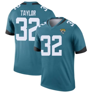 Men's Jacksonville Jaguars ＃32 Keith Taylor Teal Legend Color Rush Jersey