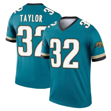 Men's Jacksonville Jaguars ＃32 Keith Taylor Teal Legend Prowler Throwback Jersey