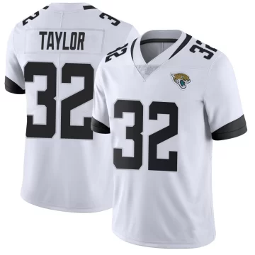 Men's Jacksonville Jaguars ＃32 Keith Taylor White Limited Vapor Untouchable Jersey