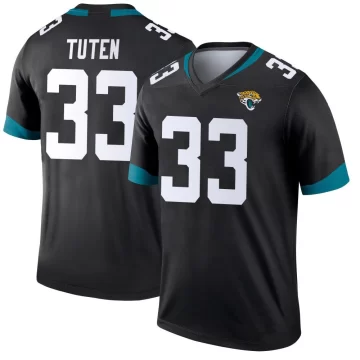 Men's Jacksonville Jaguars ＃33 Bhayshul Tuten Black Legend Jersey