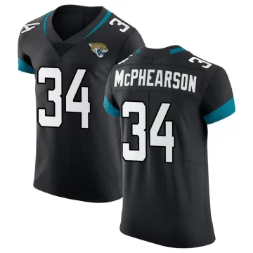 Men's Jacksonville Jaguars ＃34 Zech McPhearson Black Elite Vapor Untouchable Jersey