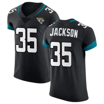Men's Jacksonville Jaguars ＃35 Matthew Jackson Black Elite Vapor Untouchable Jersey