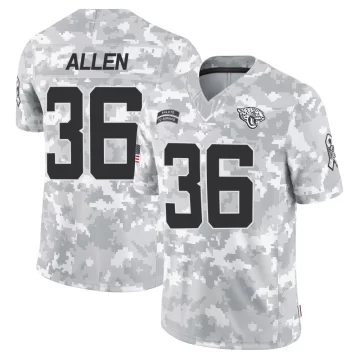 Men's Jacksonville Jaguars ＃36 LeQuint Allen Arctic Camo Limited 2024 Salute to Service Jersey