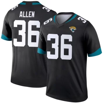 Men's Jacksonville Jaguars ＃36 LeQuint Allen Black Legend Jersey