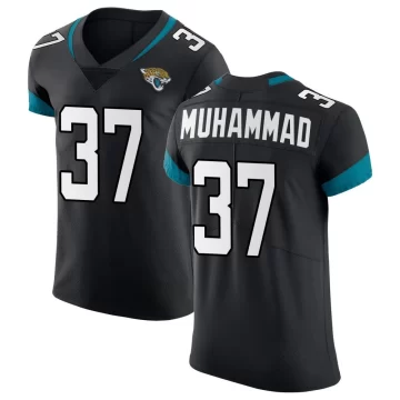 Men's Jacksonville Jaguars ＃37 Jabbar Muhammad Black Elite Vapor Untouchable Jersey
